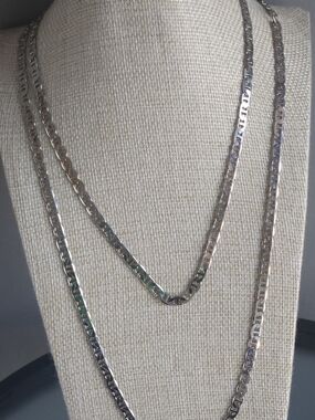 Layered Figaro-Style Silver Chain Necklace Trio